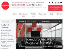 Tablet Screenshot of acousticalsurfaces.com